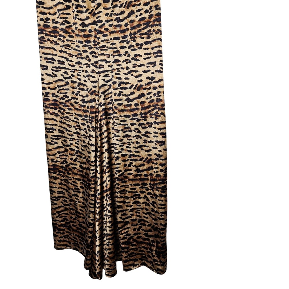 Jessica McClintock Gunne Sax Leopard Print Maxi Dress Size 5/6 - Picture 6 of 11